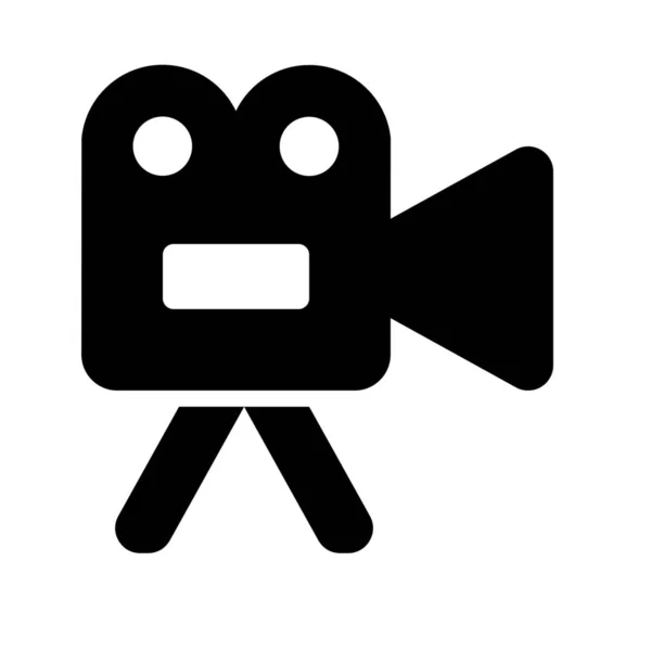 Betacam相机电影图标实境风格 — 图库矢量图片