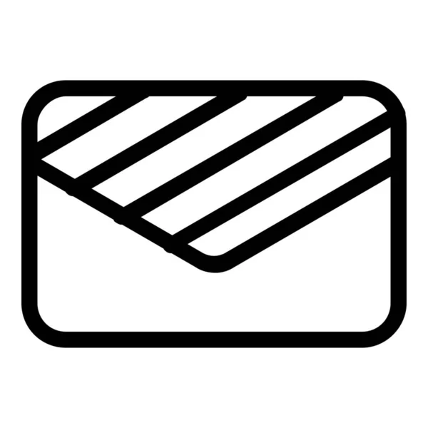 Ícone Mensagem Mail Estilo Esboço — Vetor de Stock