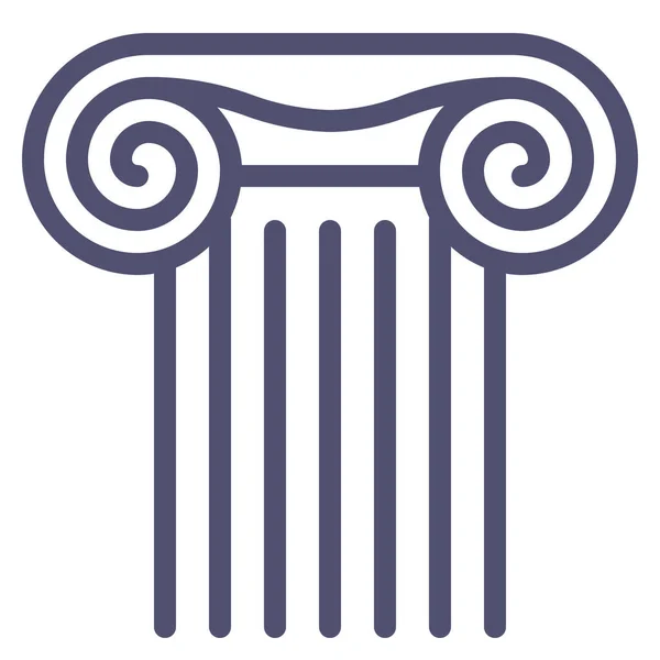 Antiguo Icono Griego Columna — Vector de stock