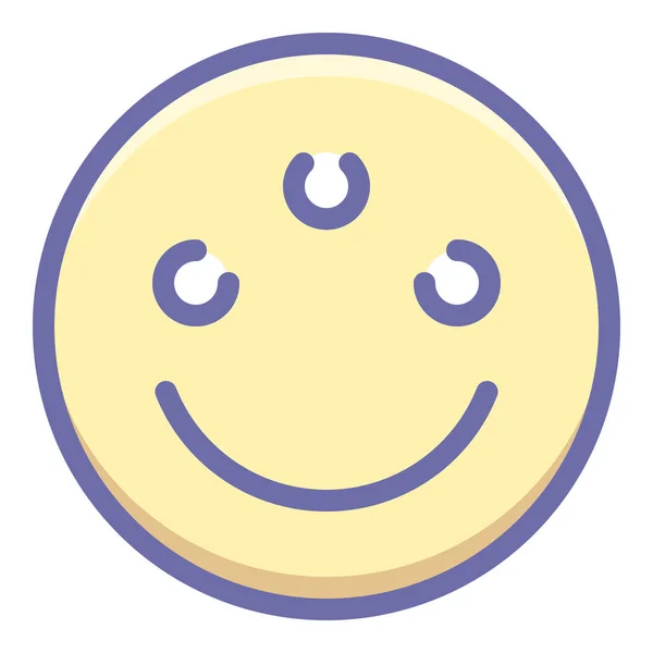 Emoji Olho Ícone Psíquico Categoria Avatares —  Vetores de Stock