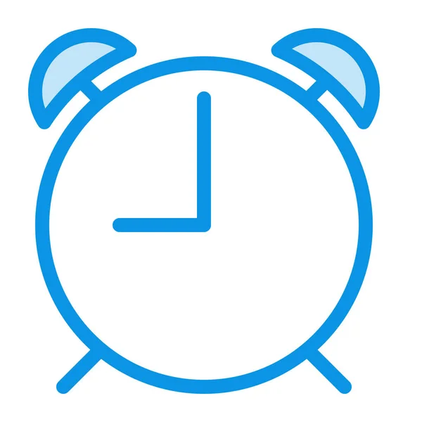 Reloj Despertador Icono Tiempo Estilo Del Esquema — Vector de stock