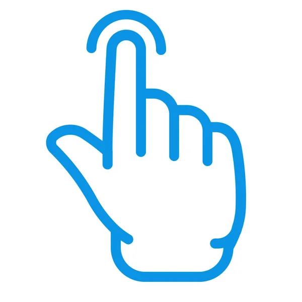 Finger Gesture Hand Icon Outline Style — Stock Vector