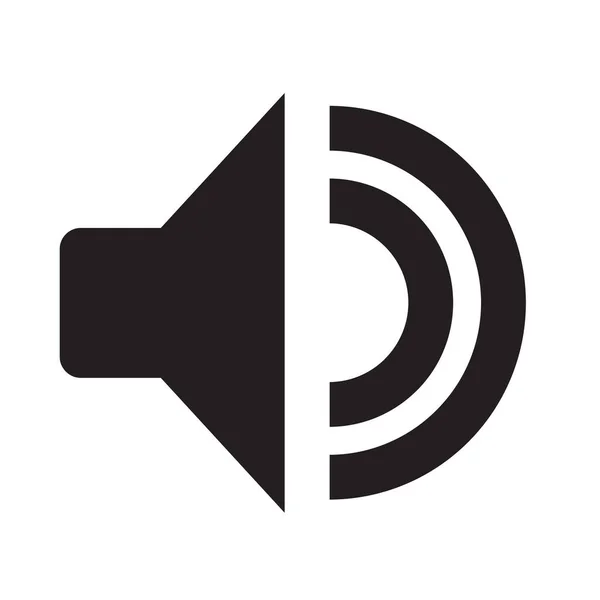 Динамик Solid Sound Music Icon Твердом Стиле — стоковый вектор