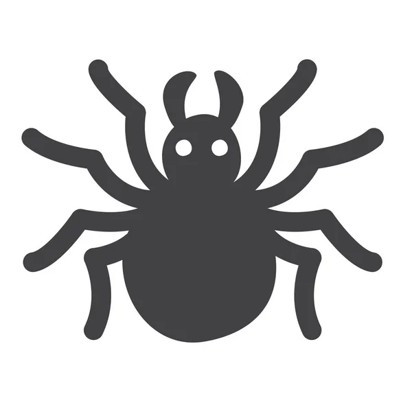 Insect Spider Flat Icon Flat Style — Stock Vector