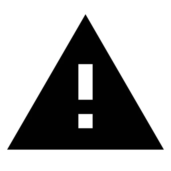 Alarmausrufezeichen Dreieck Badge Stil — Stockvektor
