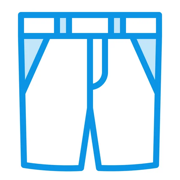 Briefs Clothes Shorts Icon Filled Outline Style — Stock Vector