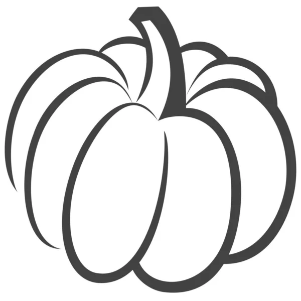 Pumpkin Vegetable Icon Icon — Stock Vector