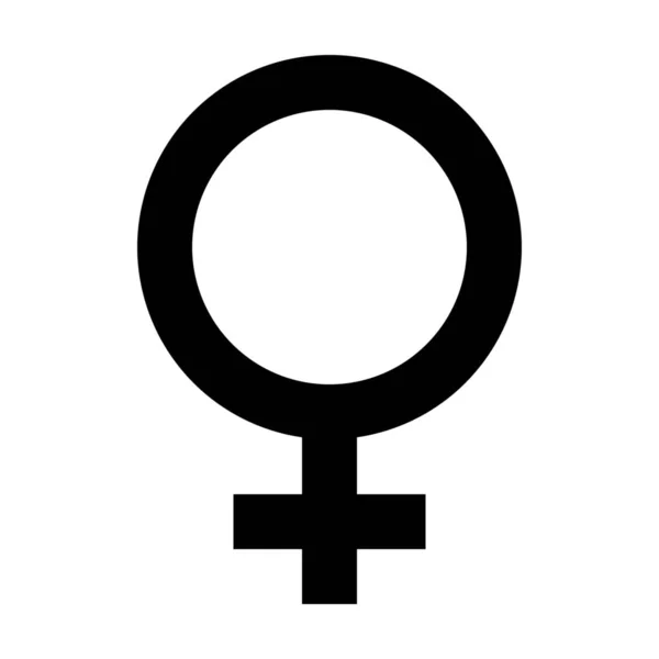 Sign Woman Sex Icon Solid Style — Stockový vektor