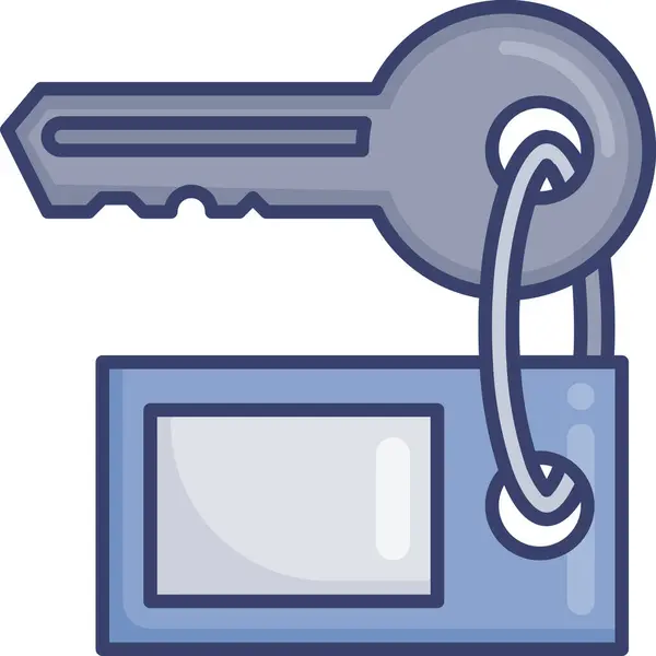 Schlüsselschloss Datenschutz Symbol — Stockvektor