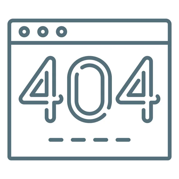 404 Ikona Marketing Seo Kategorii Marketing Seo — Stockový vektor