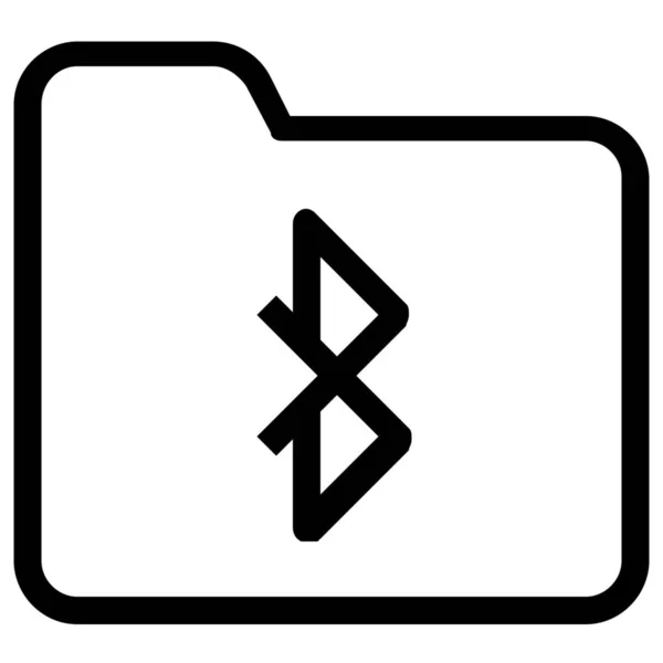 Bluetooth Dizin Arşiv Simgesi — Stok Vektör