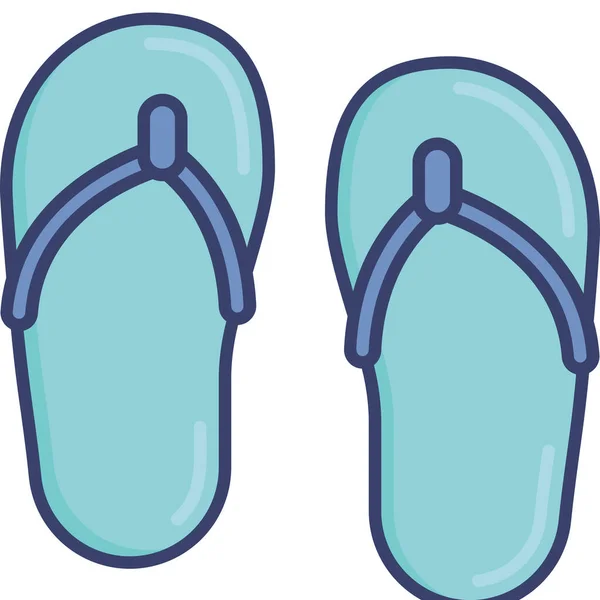 Footwear Holiday Shoes Icon — Stock Vector