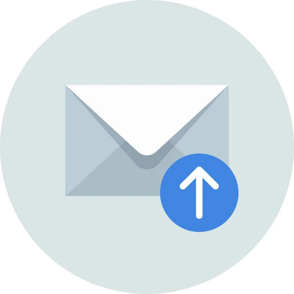 Email Mail Icône Téléchargement Dans Style Flat — Image vectorielle