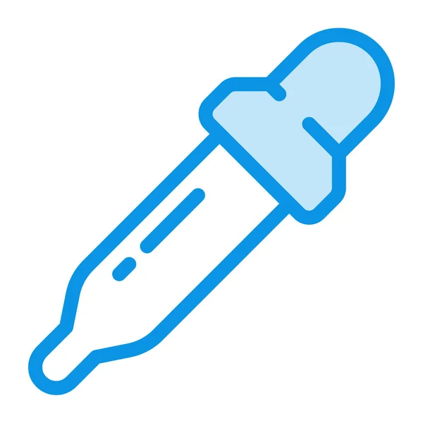 Outline Biçiminde Damlatan Pipet Ana Hatları Simgesi — Stok Vektör