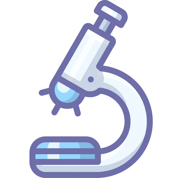 Microscope Science Filled Outline Icon Filled Outline Style — Stock Vector