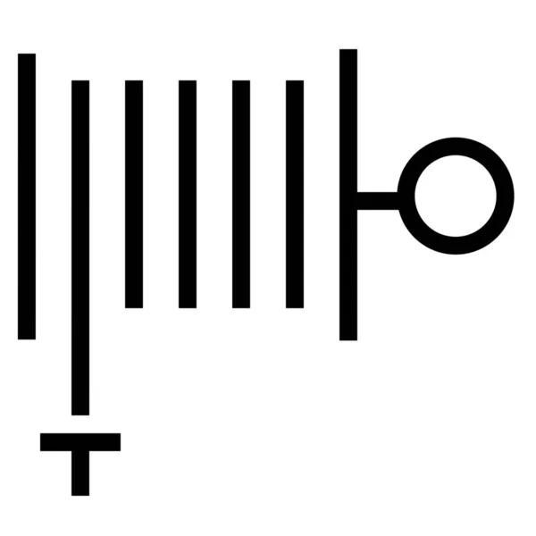 Firehose Esboço Sinais Símbolos Ícone Estilo Outline —  Vetores de Stock