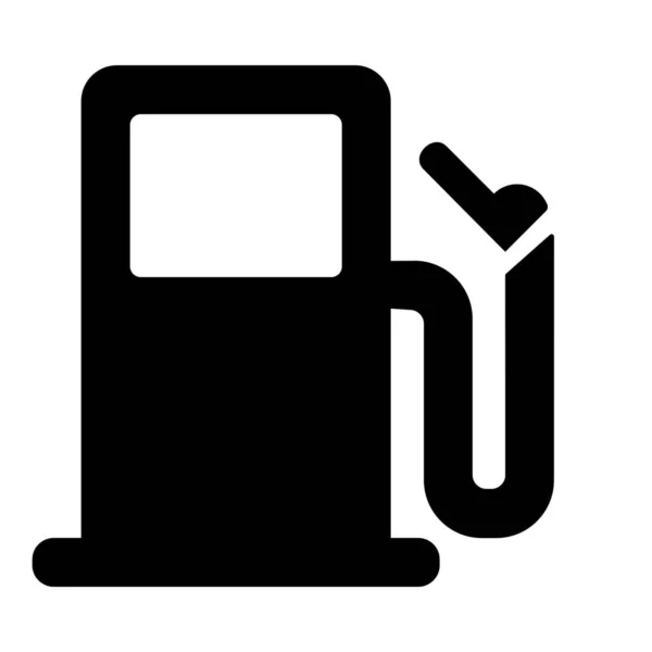 Brandstof Benzine Olie Icoon Solid Stijl — Stockvector