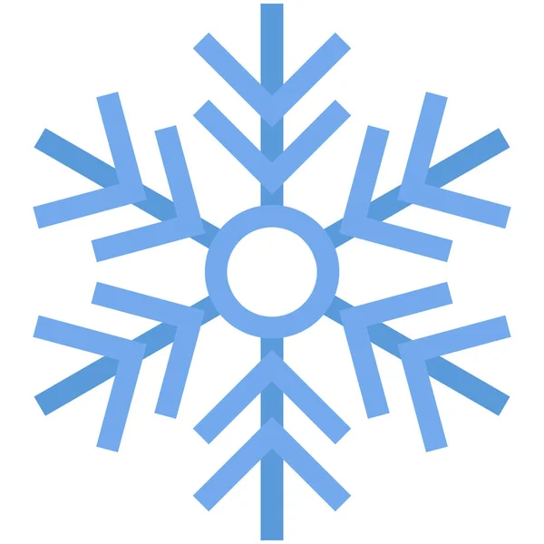 Ícone Neve Gelada Categoria Inverno — Vetor de Stock