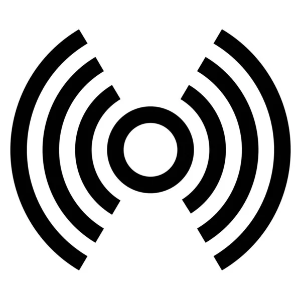 Radyo Ana Hattı Kullanıcı Arayüzü Optimal Simgesi Ana Hatları Biçiminde — Stok Vektör