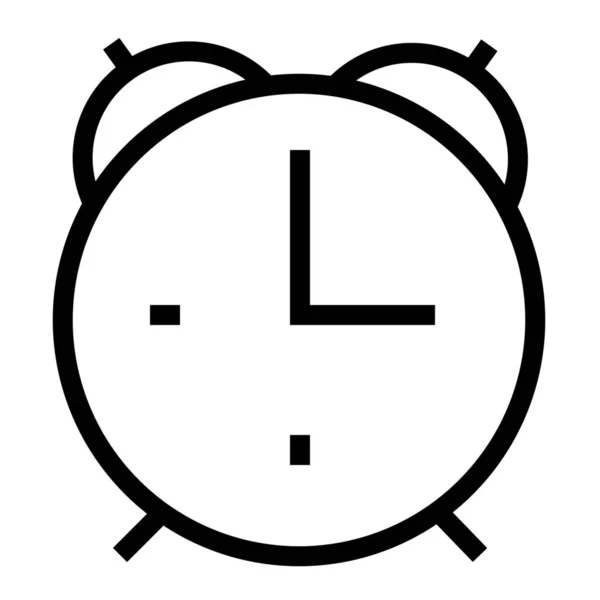 Romper Icono Tiempo Alarma Estilo Esquema — Vector de stock