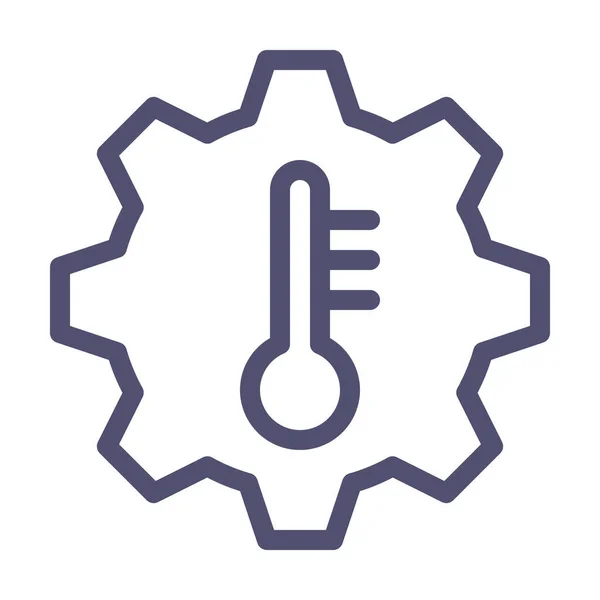 Icono Transmisión Temperatura Control Vehículos Modos Transporte Categoría — Vector de stock