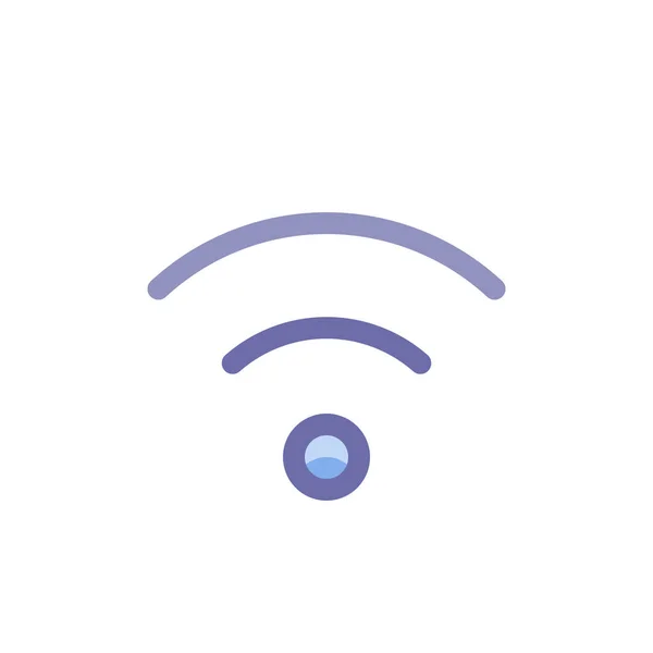 Wifi Symbol Für Verbindungssignale Stil Ausgefüllter Umrisse — Stockvektor
