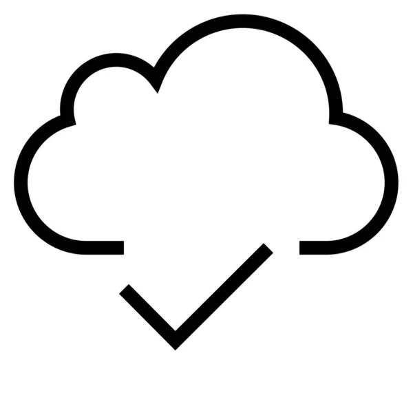 Cloud Outline Icon Outline Style — 스톡 벡터