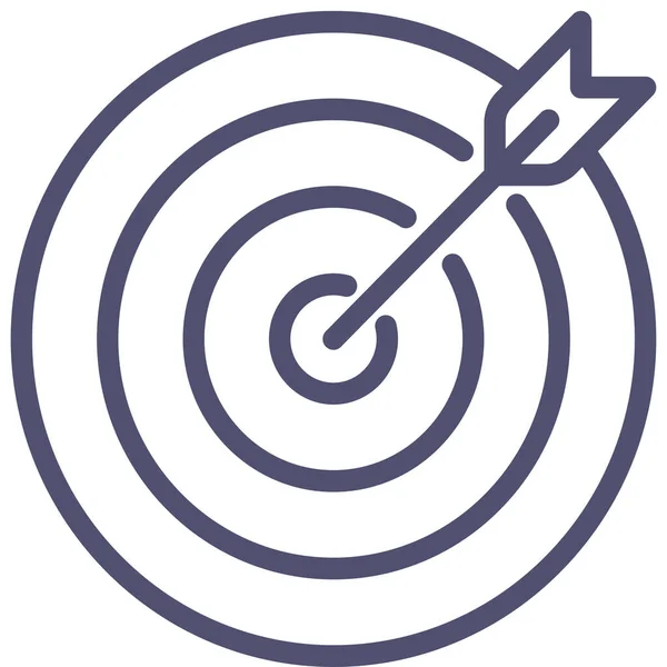 Global Competition Darts Icon Outline Style — 스톡 벡터