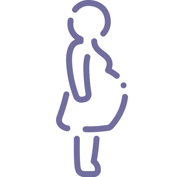 Madre Embarazada Bebés Niños Ícono Infancia Categoría Bebés Niños Infancia — Archivo Imágenes Vectoriales