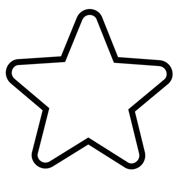 High Rating Star Icon Outline Style — Stock Vector