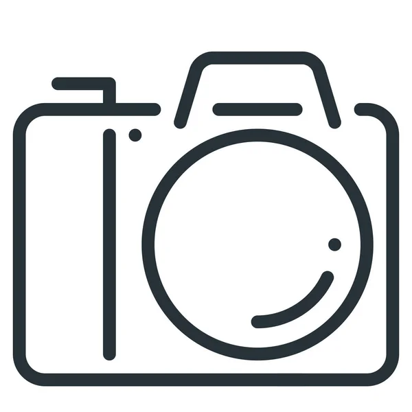 Fotogalerij Foto Icoon Outline Stijl — Stockvector