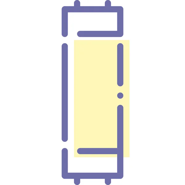 Halogenlampen Licht Symbol Stil Ausgefüllter Umrisse — Stockvektor