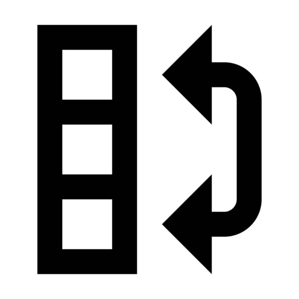 Zelldatenbank Swap Symbol Solid Stil — Stockvektor