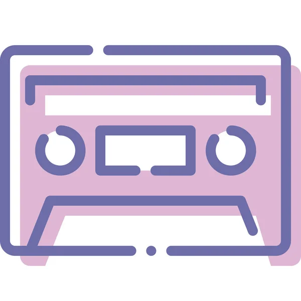 Audio Audiotape Music Icon — Stock Vector