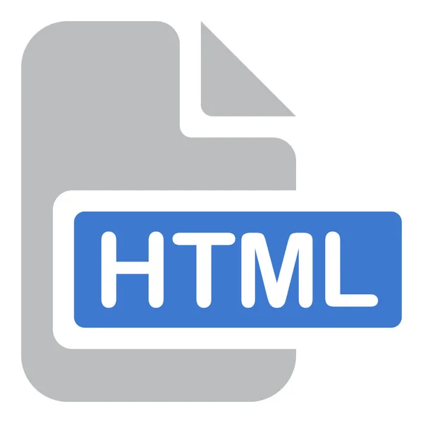 Extension Code Html Icône Dans Style Solide — Image vectorielle