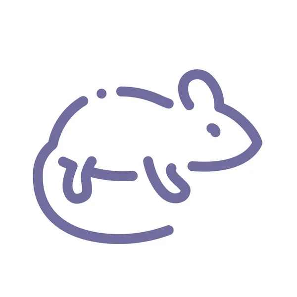 Micky Mouse Rat Icon Nature 실외와 — 스톡 벡터