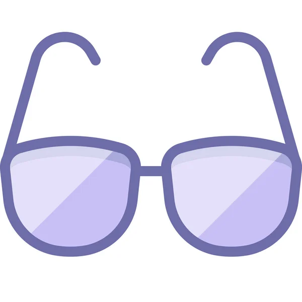 Óculos Ler Ícone Exibição Estilo Esboço Preenchido —  Vetores de Stock