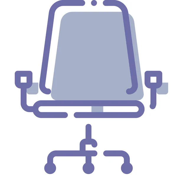 Armchair Furniture Office Icon — Stock Vector