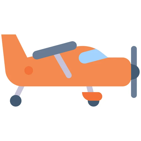 Flugzeug Flugzeug Symbol Der Kategorie Fahrzeuge Verkehrsmittel — Stockvektor