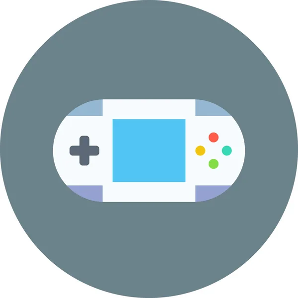 Console Device Games Icon Flat Style — Stock Vector