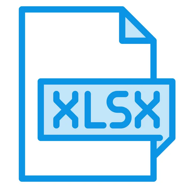 Εικονίδιο Xlsx Φύλλου Αρχείων Στην Κατηγορία Αρχείων Φακέλων — Διανυσματικό Αρχείο