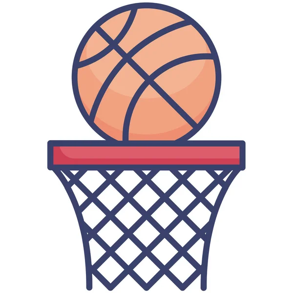 Actividad Pelota Baloncesto Icono — Vector de stock