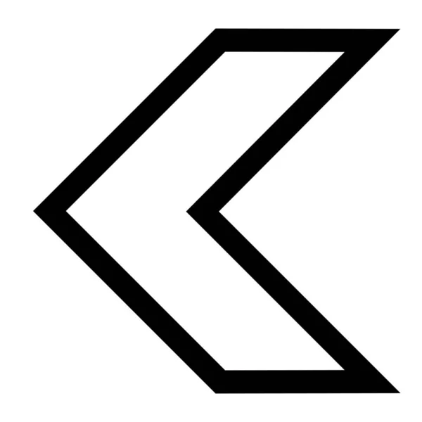 Οπισθοδρομικά Σύμβολα Σύμβολα Εικονίδιο Στυλ Περίγραμμα — Διανυσματικό Αρχείο