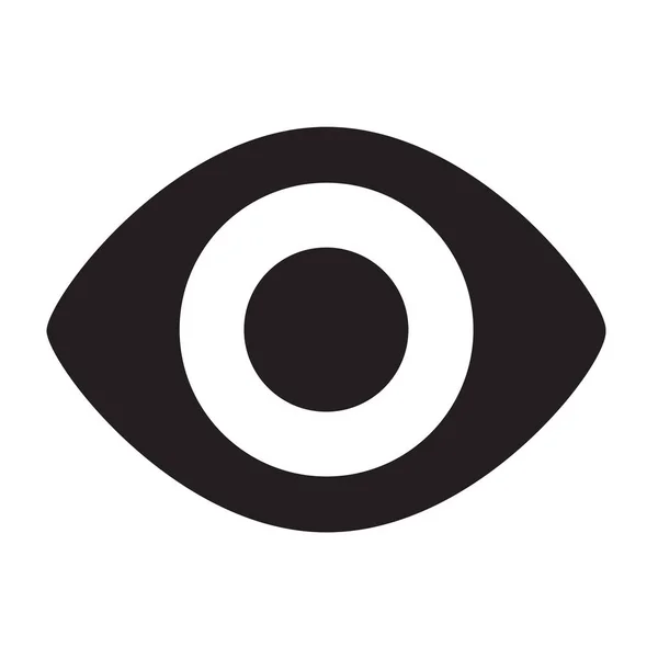 Augenansicht Solides Symbol Solidem Stil — Stockvektor