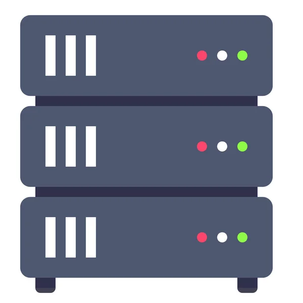 Backup Datenbank Server Symbol Flachen Stil — Stockvektor