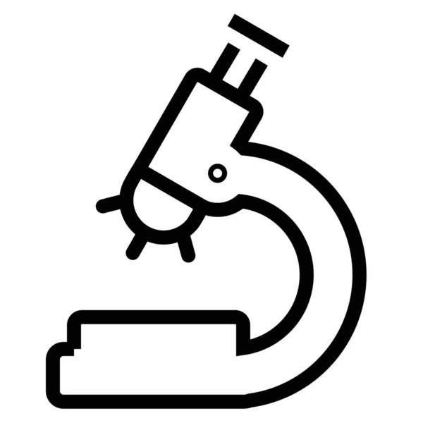 Microresearch Outline Icon Outline Style — 스톡 벡터