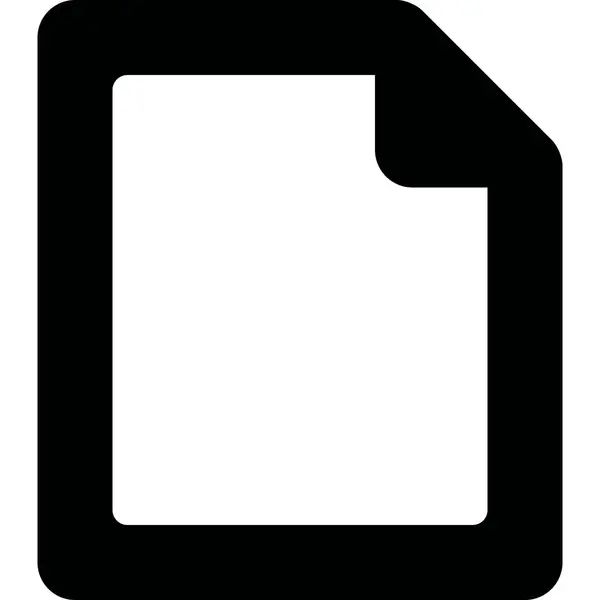 Icône Fichier Document Dans Style Outline — Image vectorielle