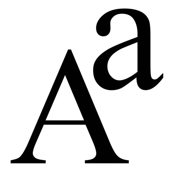 Alfabet Lettertype Solid Icon Solid Stijl — Stockvector
