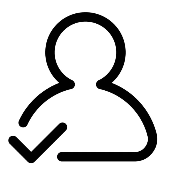 Ikona Profilu Stylu Osnovy — Stockový vektor