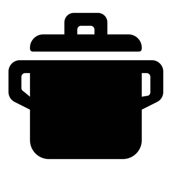 Кухонна Плита Суцільна Ікона Суцільному Стилі — стоковий вектор